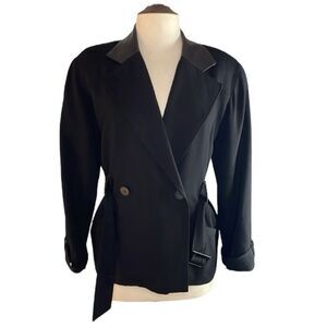 HARRIET PARKER vintage Wool Women's Blazer | black | size 6
